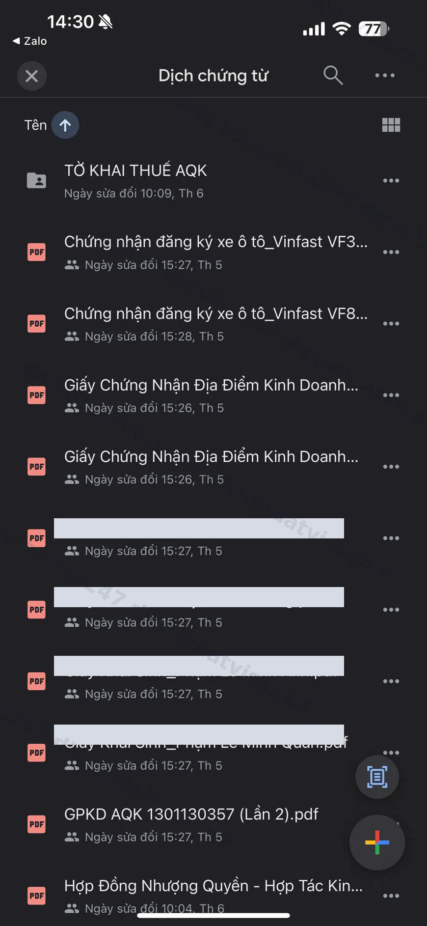 Ảnh minh hoạ quy trình làm việc thực tế qua Zalo với CTV/đại lý #6